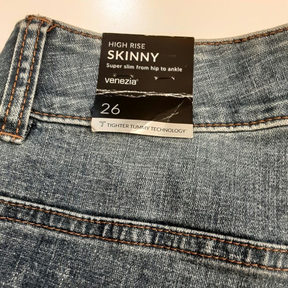 NWT Venezia Lane Bryant High Rise Skinny Jeans size 26 Tighter Tummy Technology